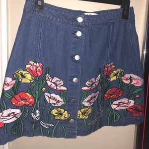 Molly Green button up skirt